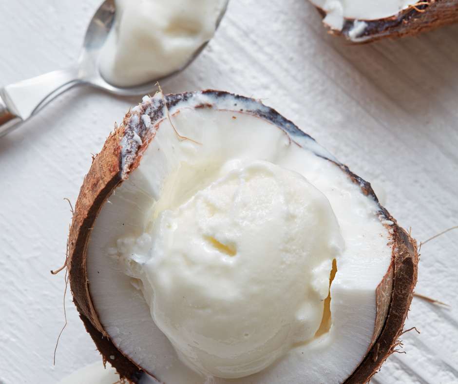Lactose vrije kokos slagroom